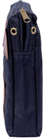 Blauwe veerkrachtige schouderbangtas van polyester