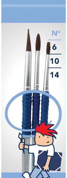 Haar penselen set fijne grepen