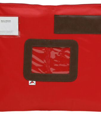 Rode polyester banktasje 'POPLAT'