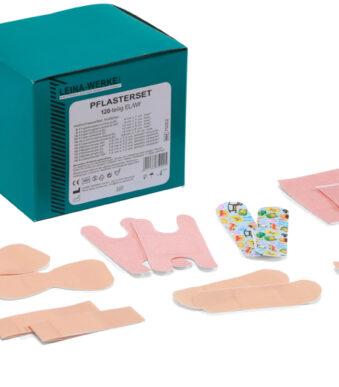 Elastische, watervaste kleurneutrale pleisterset, 120-delig