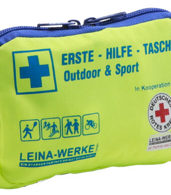 Verbandtas voor buiten & sport, DRK-editie, geel