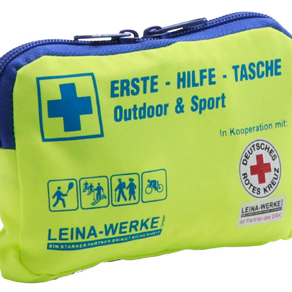 Verbandtas voor buiten & sport, DRK-editie, geel