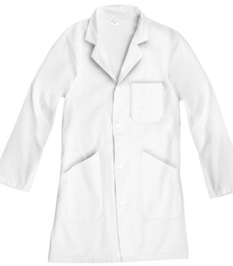 Wit zorgschort, 240 g/m², maat XS