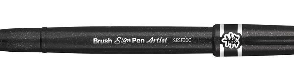 Penseelmarker Pentel Sign Pen Artist, zwart