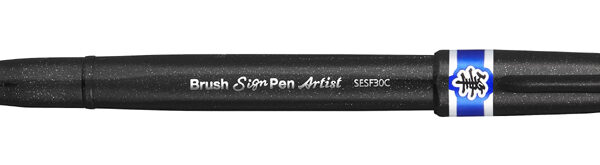 Pentel Arts penseelstift voor kunstenaars, blauw.