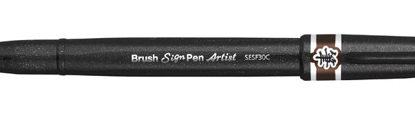 Penseel-stift Tekenstift voor kunstenaars, bruin