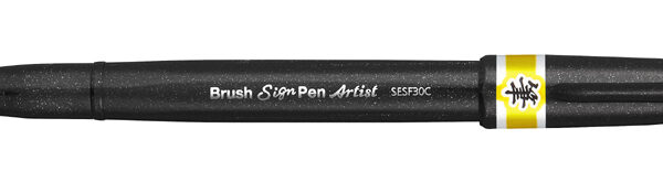 Penseel-markeer-stift Artist, geel