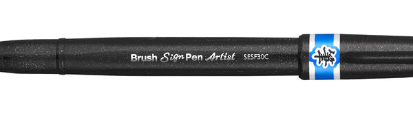 Pentel Penseel-Tekeninkt, Helderblauw
