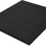 LogiLink 19" vaste legbord, 1HE, 525 mm, zwart