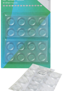 3M geluidsstooter/antislip, transparant, rond, 19,1 mm