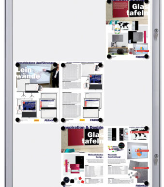 Brandwerende vitrinekast voor 9x A4-formaat