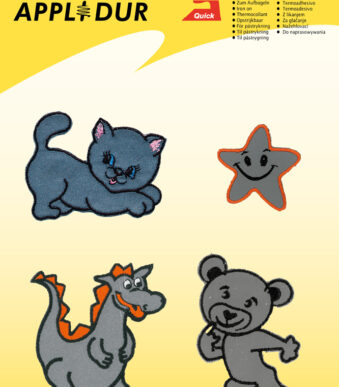 Kleiberassortiment 'Reflecterende Dieren', 4 Motieven