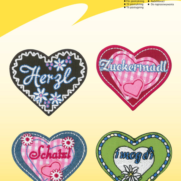 Kleibertoepassing-assortiment 'Landelijk Hart', 4 motieven.