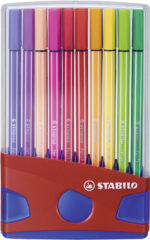 Stabilo stiften, 20 kleuren, rood