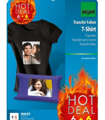 Inkjet-transferfolies 'Hot Deal' actie