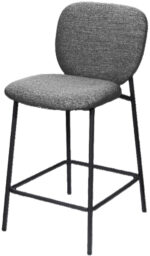 Draaibare barkruk set van 2, grijs