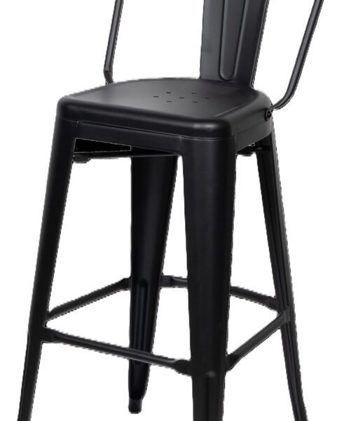 Papierstroomtuinbarkrukken Urban, set van 2, zwart