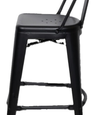 Papierstroomtuinbarkrukken Urban, set van 2, zwart