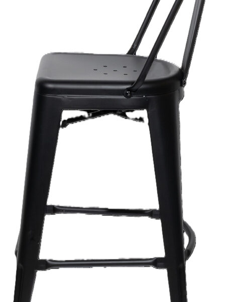 Papierstroomtuinbarkrukken Urban, set van 2, zwart