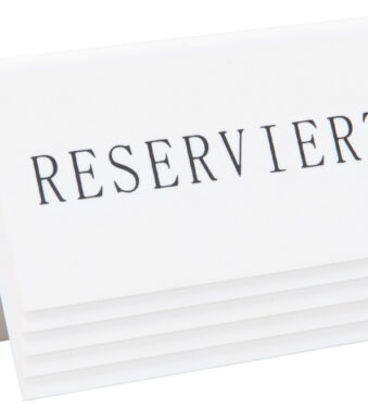 Gereserveerd Tafelbordje, Set van 5
