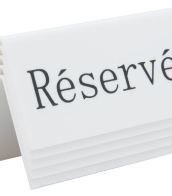 Gereserveerd bureaubordje, set van 5