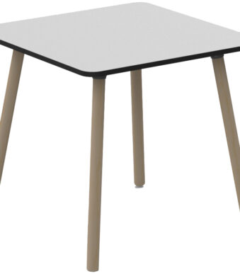 Bijzettafel PALOMBA, wit, afmeting 80 x 80 cm