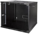 LogiLink 19" wandverdeler, ongemonteerd, 9 HE, zwart