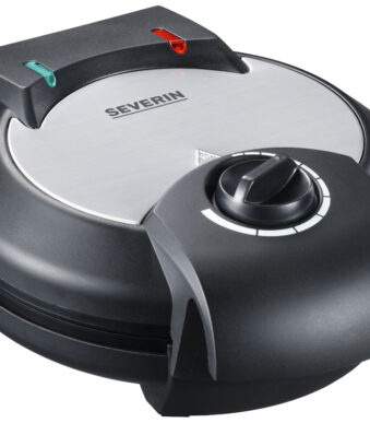 Severin wafelijzer, 1300 watt, roestvrij staal/zwart