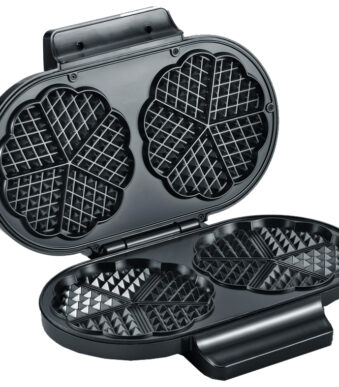 Severin Dubbel Wafelijzer WA 2106, 1200 Watt, zwart
