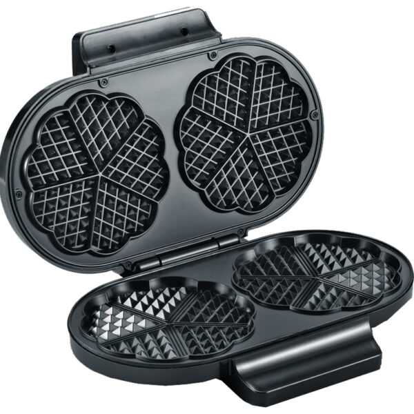 Severin Dubbel Wafelijzer WA 2106, 1200 Watt, zwart