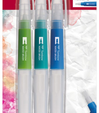 Tombow Aquarelborstel, 3 stuks verpakt