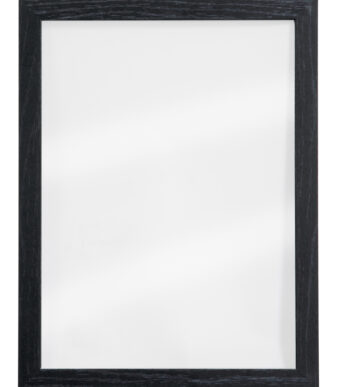 Krijten glasplaat met houten lijst, zwart