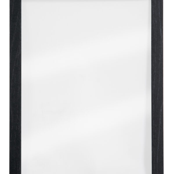 Krijten glasplaat met houten lijst, zwart