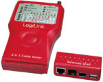 LogiLink kabelkeurder 5-in-1, met afstandseenheid, rood