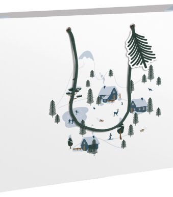 Clairefontaine cadeauzak 'Winter', groot