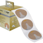 Kerstboomstickervel 'IJsbeer met vallende ster'