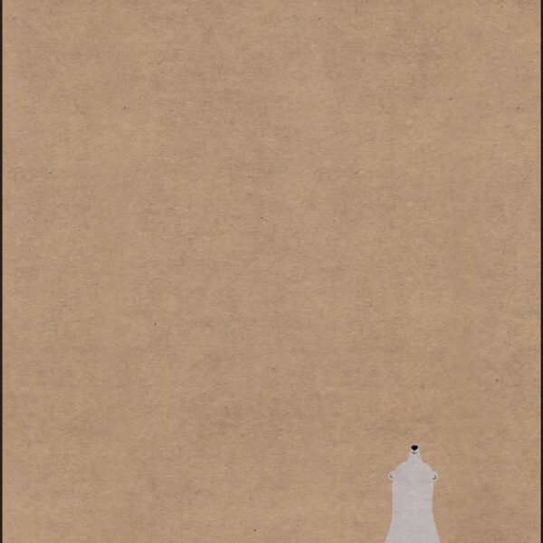 Kerstmotief papier 'IJsbeer met...', A4