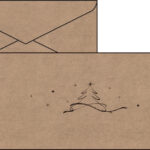 Kerstkaart 'Kerstboom', langwerpig formaat (2/3 A4)