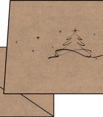Kerstkaart 'Kerstboom', formaat A6