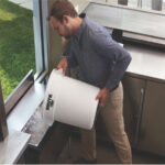 Rubbermaid container BRUTE 37,9 liter, rond, van PP, wit