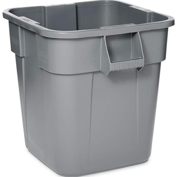 Rubbermaid container BRUTE 106 liter, vierkant, van PP, grijs