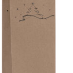 Kartonnen flessentas 'Kerstboom'