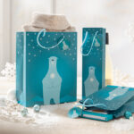 Cadeauzak 'IJsbeer met kaars', groot