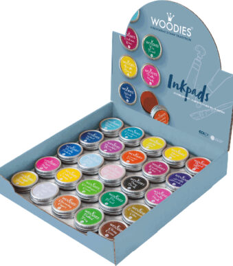 Stempelkussendisplay 'WOODIES' van COLOP