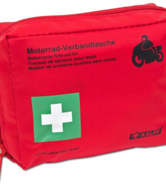 Motorfietsverbandtas, inhoud volgens DIN 13167, rood
