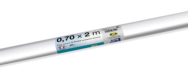 Kristalheldere PVC-boekbeschermfolie, 700 mm x 2 m