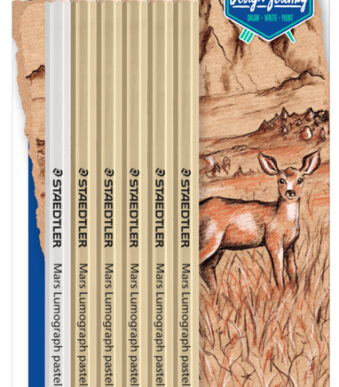 STAEDTLER Mars Lumograph pastelkleurpotloden, set van 6 stuks in blister
