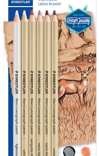 STAEDTLER Mars Lumograph pastelkleurpotloden, set van 6 stuks in blister