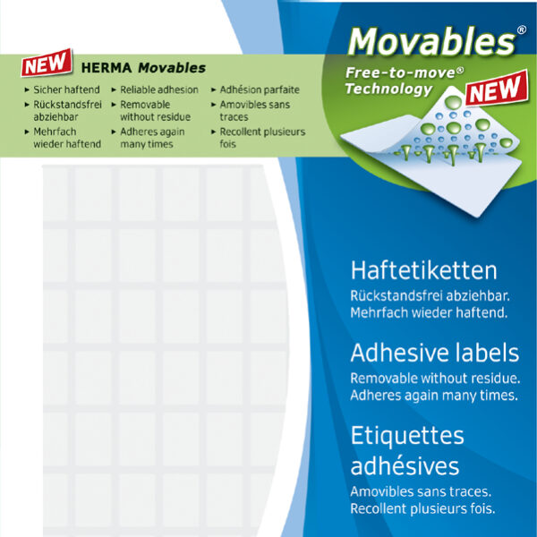 HERMA Universele etiketten, 8 x 12 mm, voor handmatig beschrijven