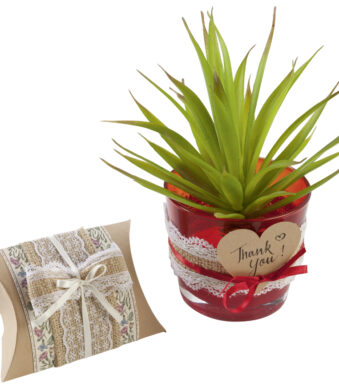 Juten band met kant, 2 x 1 meter